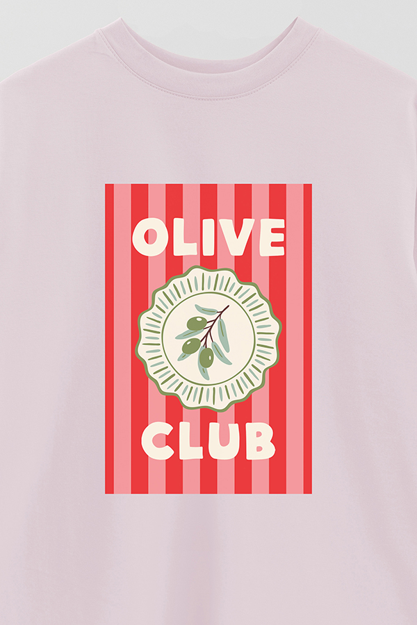 REMERA OVER ESTAMPADA ST OLIVE CLUB