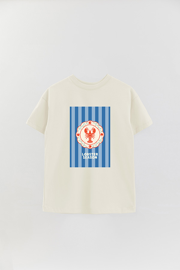 REMERA OVER ESTAMPADA ST LOBSTER SEASON