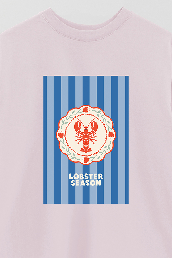 REMERA OVER ESTAMPADA ST LOBSTER SEASON