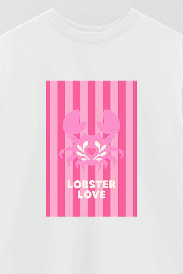 REMERA OVER ESTAMPADA ST LOBSTER LOVE
