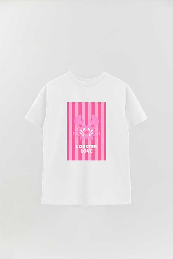 REMERA OVER ESTAMPADA ST LOBSTER LOVE