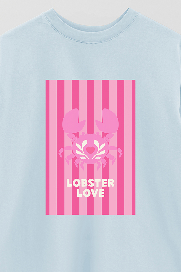 REMERA OVER ESTAMPADA ST LOBSTER LOVE