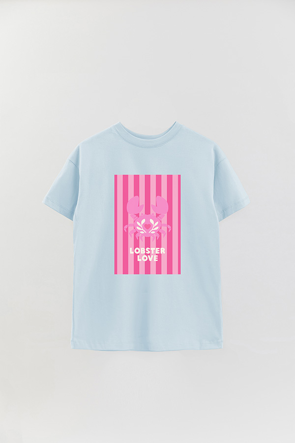 REMERA OVER ESTAMPADA ST LOBSTER LOVE