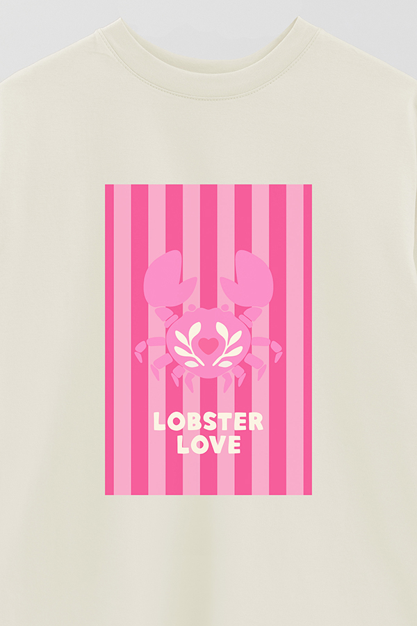 REMERA OVER ESTAMPADA ST LOBSTER LOVE