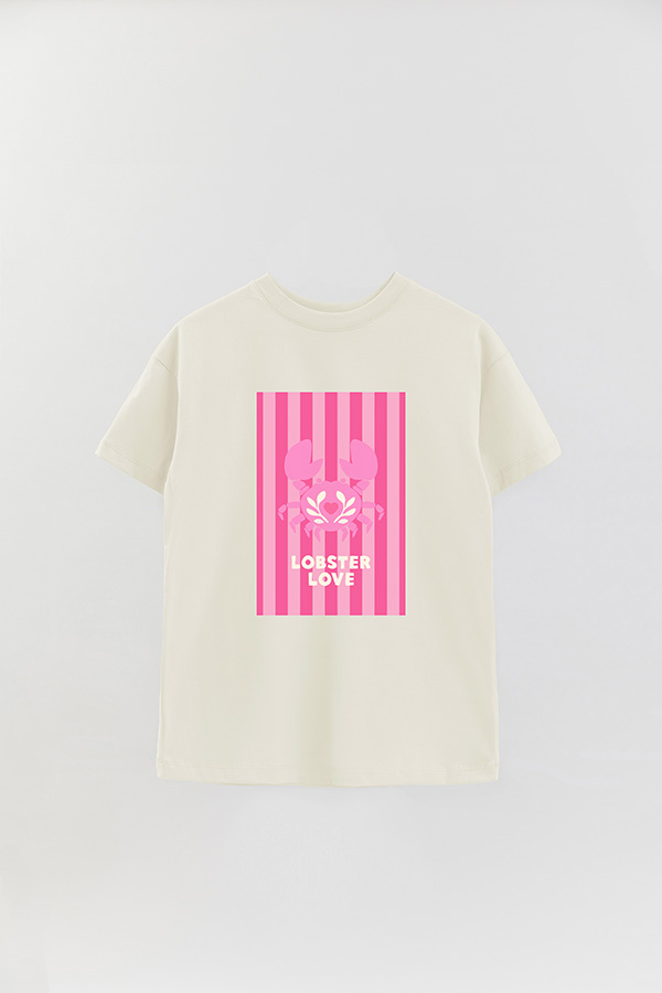 REMERA OVER ESTAMPADA ST LOBSTER LOVE