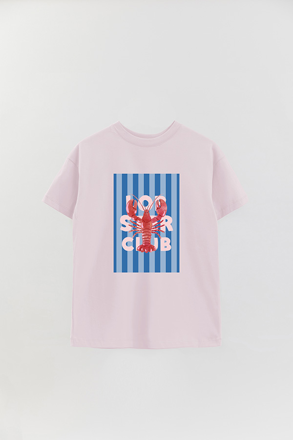 REMERA OVER ESTAMPADA ST LOBSTER CLUB