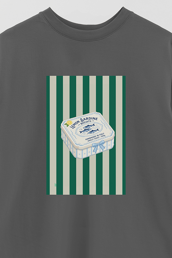 REMERA OVER ESTAMPADA ST LEMON SARDINE