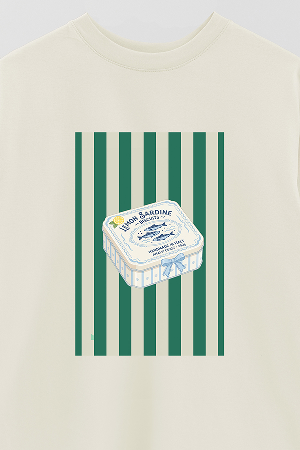 REMERA OVER ESTAMPADA ST LEMON SARDINE