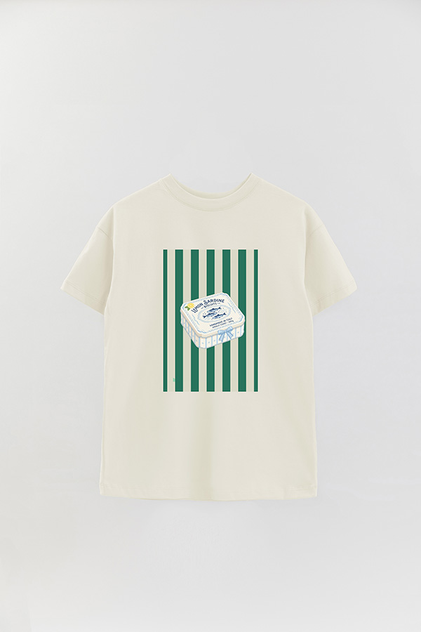 REMERA OVER ESTAMPADA ST LEMON SARDINE