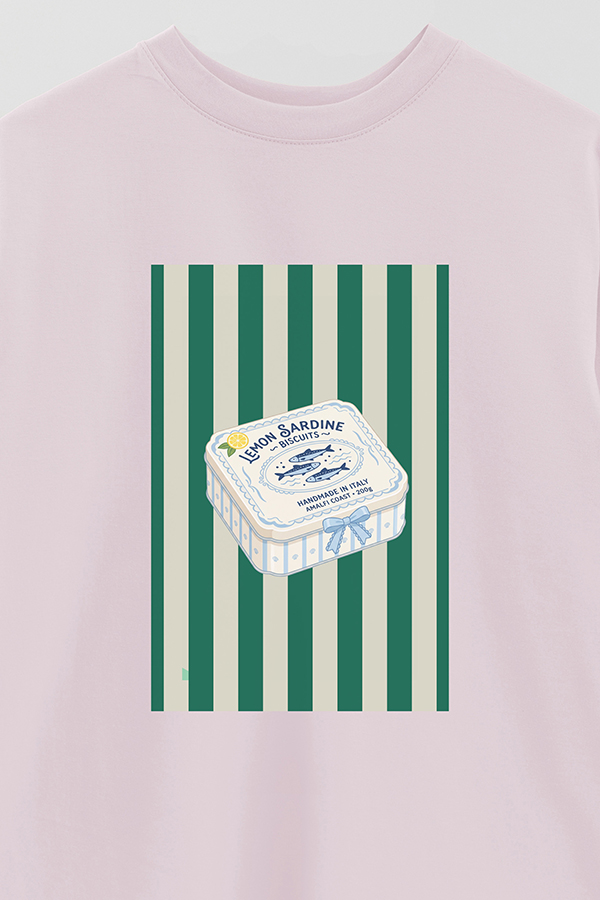 REMERA OVER ESTAMPADA ST LEMON SARDINE