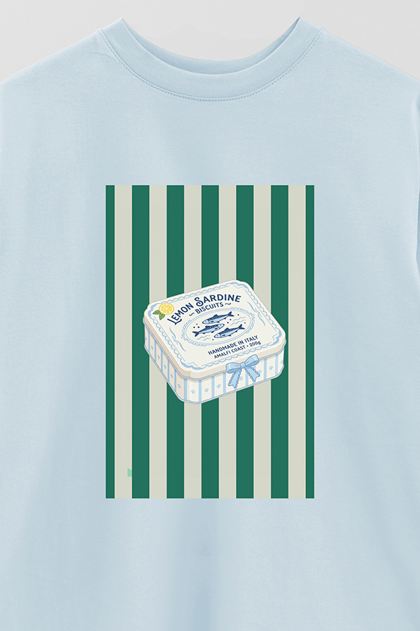 REMERA OVER ESTAMPADA ST LEMON SARDINE