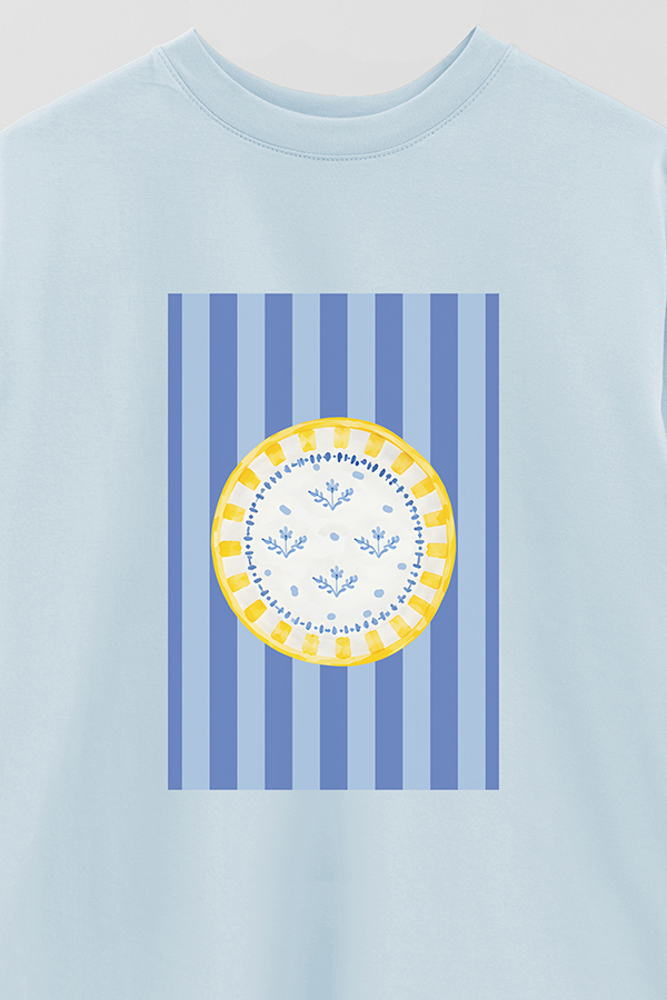 REMERA OVER ESTAMPADA ST LEMON DISH