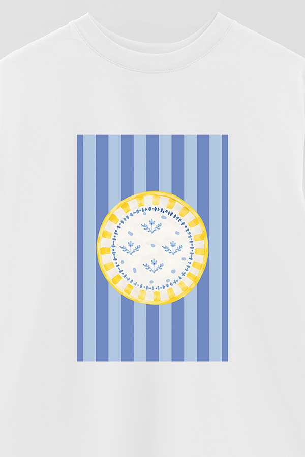 REMERA OVER ESTAMPADA ST LEMON DISH