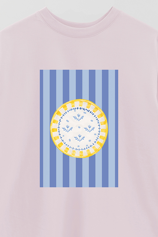 REMERA OVER ESTAMPADA ST LEMON DISH