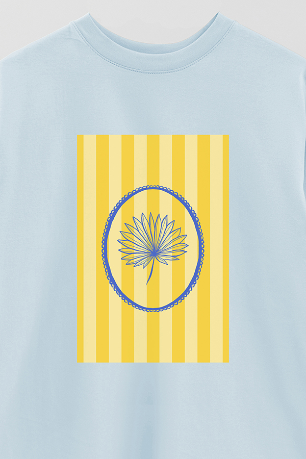 REMERA OVER ESTAMPADA ST LEAF