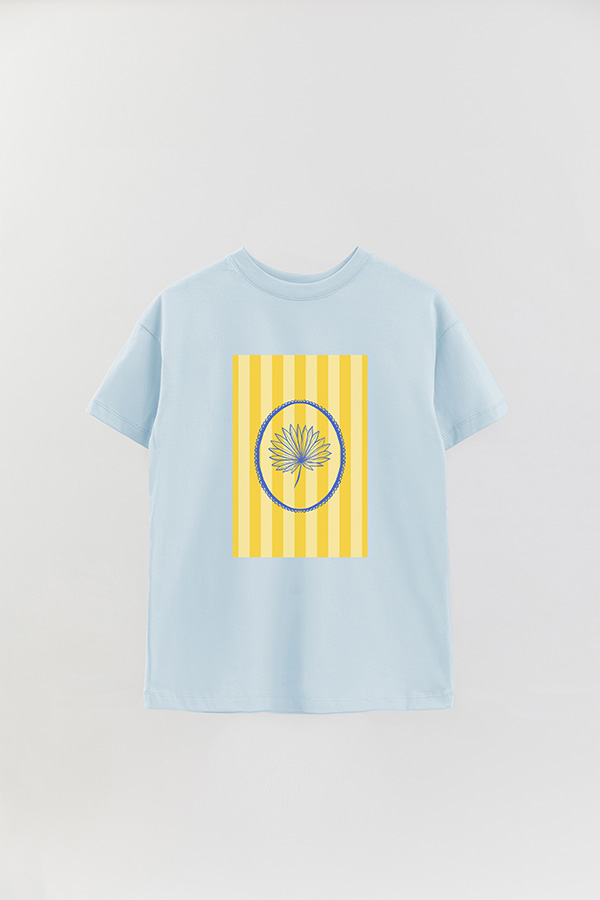 REMERA OVER ESTAMPADA ST LEAF