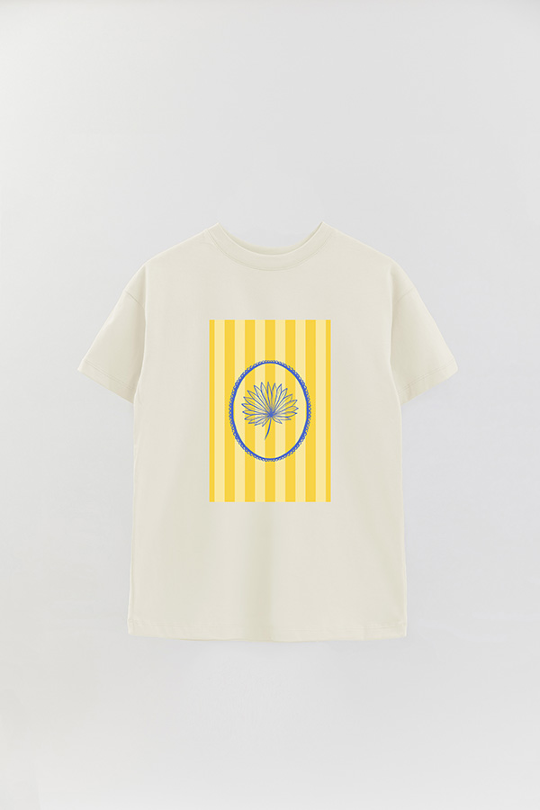 REMERA OVER ESTAMPADA ST LEAF