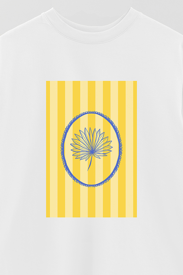 REMERA OVER ESTAMPADA ST LEAF