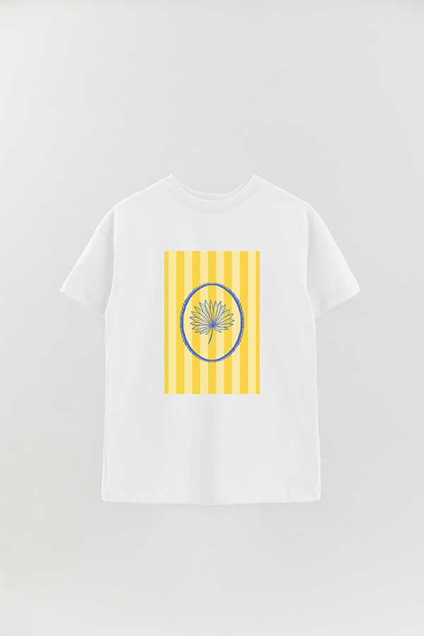 REMERA OVER ESTAMPADA ST LEAF