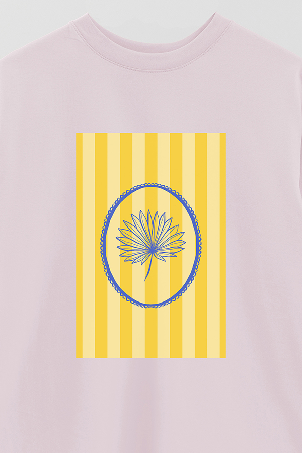 REMERA OVER ESTAMPADA ST LEAF