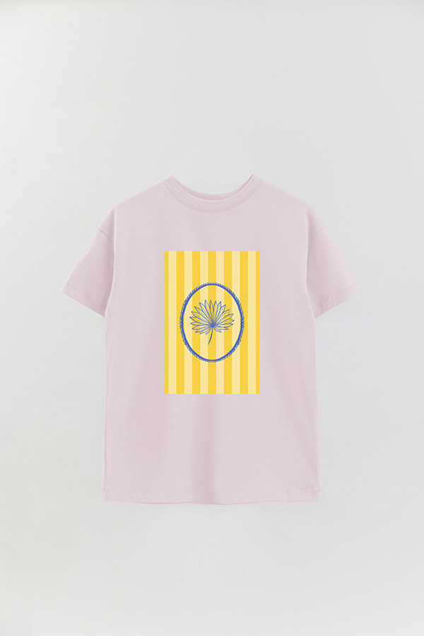 REMERA OVER ESTAMPADA ST LEAF