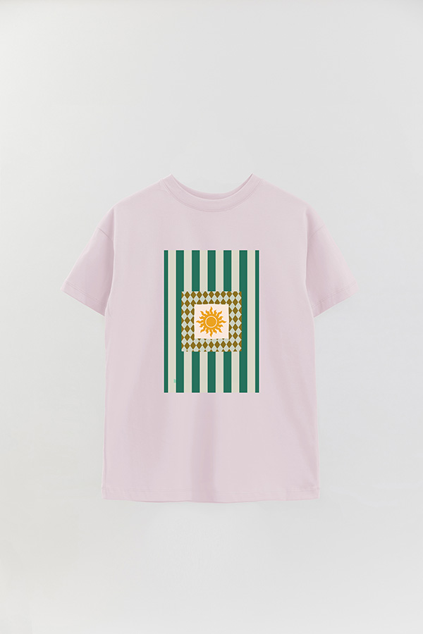 REMERA OVER ESTAMPADA ST GREEN SUN