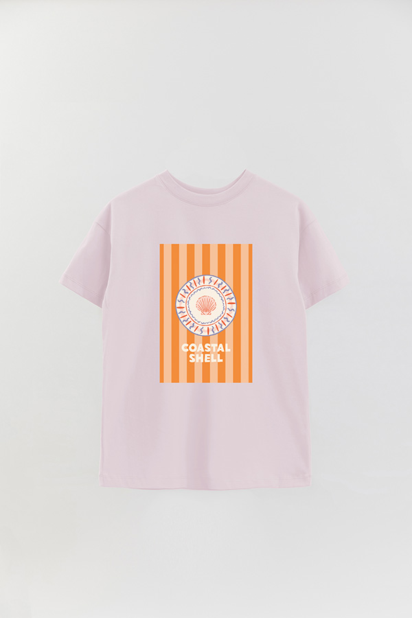REMERA OVER ESTAMPADA ST COASTAL SHELL