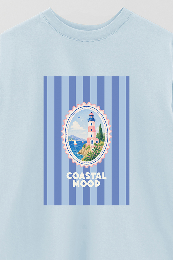 REMERA OVER ESTAMPADA ST COASTAL MOOD 2
