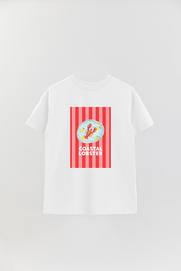 REMERA OVER ESTAMPADA ST COASTAL LOBSTER