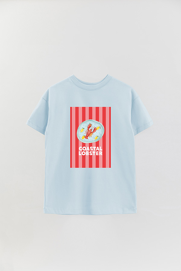 REMERA OVER ESTAMPADA ST COASTAL LOBSTER