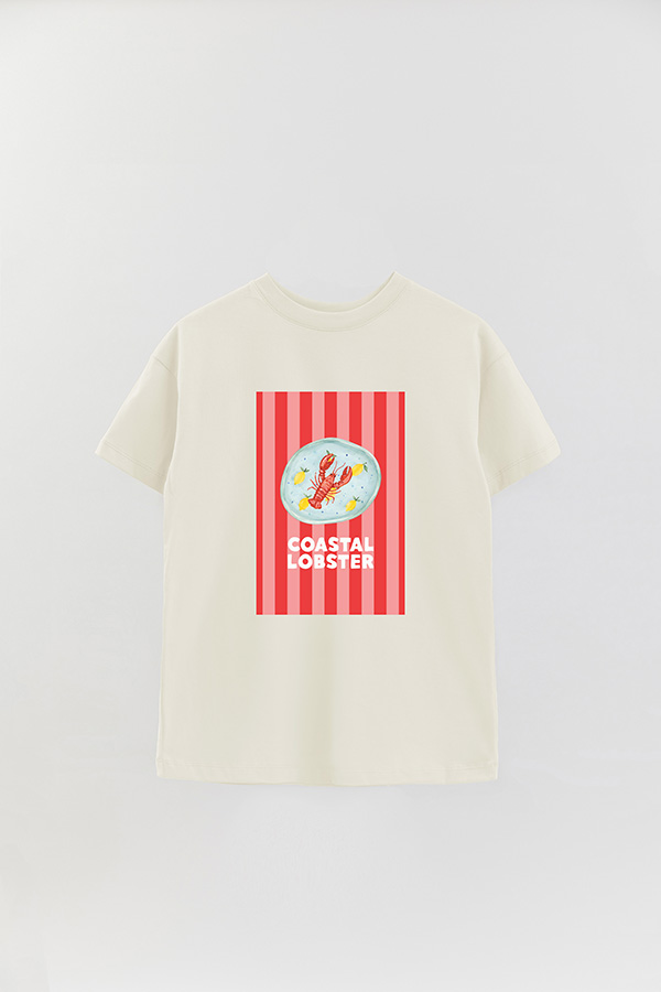 REMERA OVER ESTAMPADA ST COASTAL LOBSTER