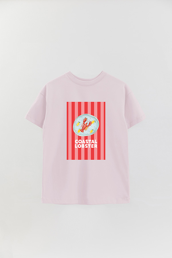 REMERA OVER ESTAMPADA ST COASTAL LOBSTER