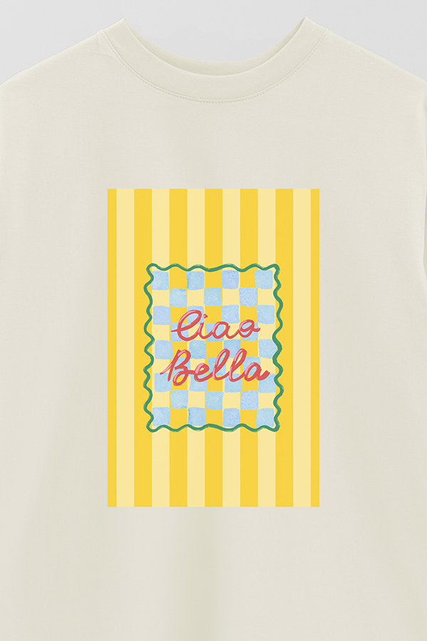 REMERA OVER ESTAMPADA ST CIAO BELLA