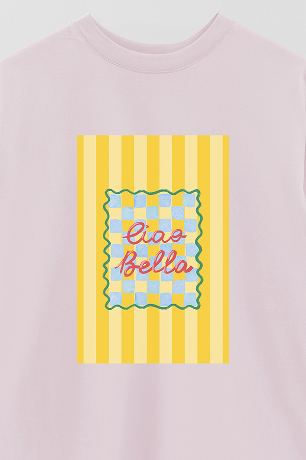 REMERA OVER ESTAMPADA ST CIAO BELLA