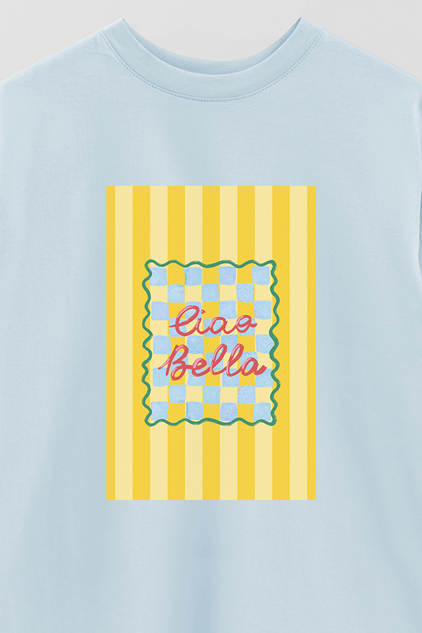 REMERA OVER ESTAMPADA ST CIAO BELLA