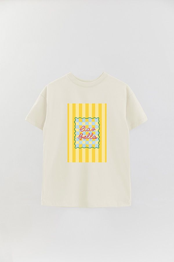 REMERA OVER ESTAMPADA ST CIAO BELLA