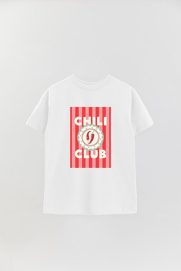 REMERA OVER ESTAMPADA ST CHILLI CLUB