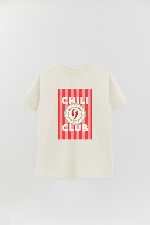 REMERA OVER ESTAMPADA ST CHILLI CLUB