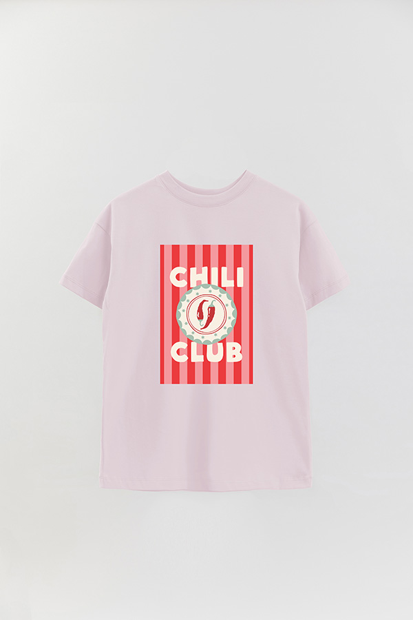 REMERA OVER ESTAMPADA ST CHILLI CLUB