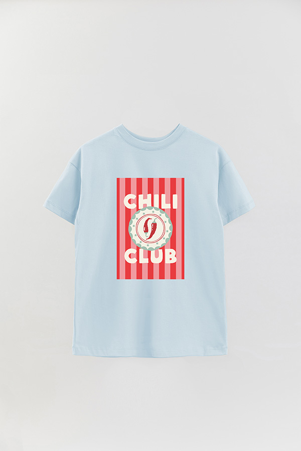 REMERA OVER ESTAMPADA ST CHILLI CLUB