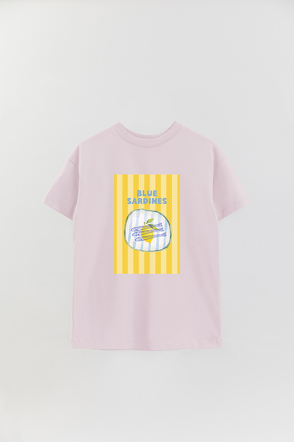 REMERA OVER ESTAMPADA ST BLUE SARDINES