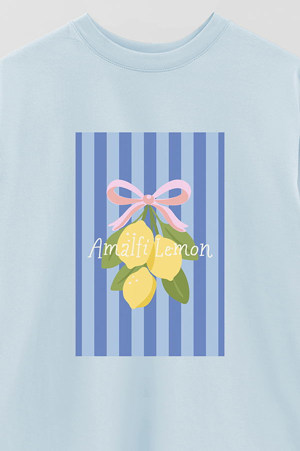 REMERA OVER ESTAMPADA ST AMALFI LEMON