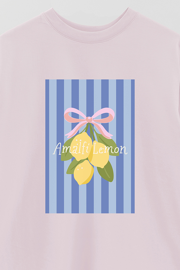 REMERA OVER ESTAMPADA ST AMALFI LEMON