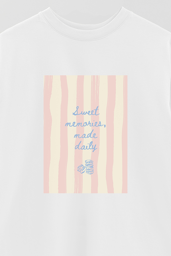 REMERA OVER ESTAMPADA STP SWEET MEMORIES