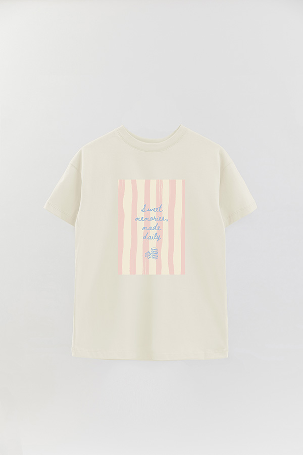 REMERA OVER ESTAMPADA STP SWEET MEMORIES