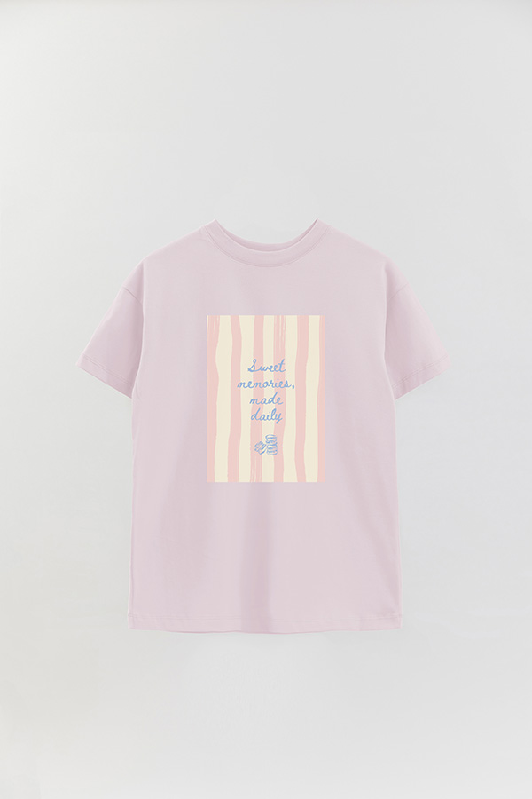REMERA OVER ESTAMPADA STP SWEET MEMORIES
