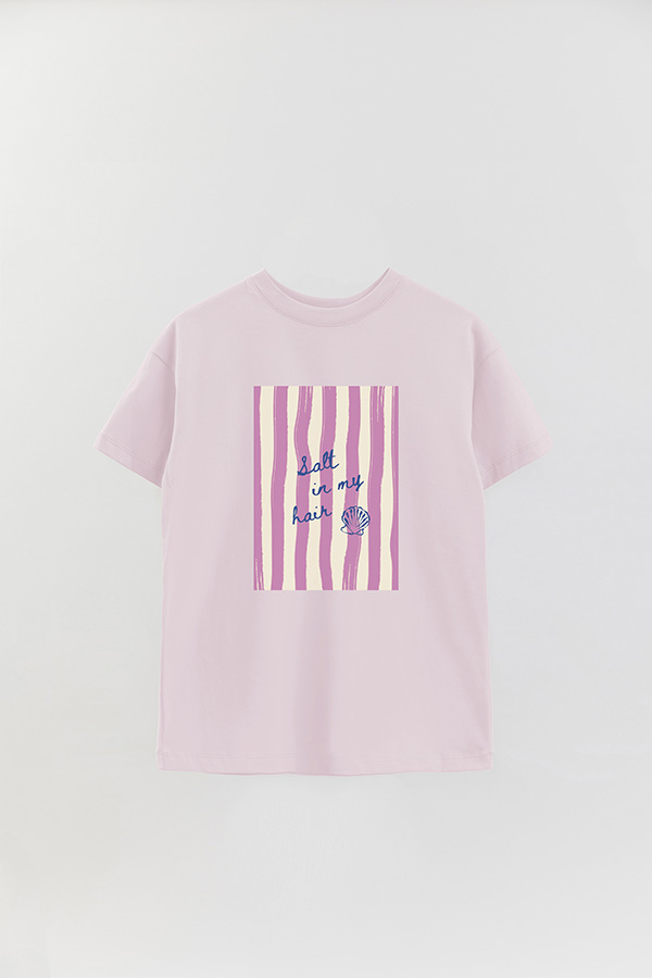 REMERA OVER ESTAMPADA STP SALT IS IN MY HAIR