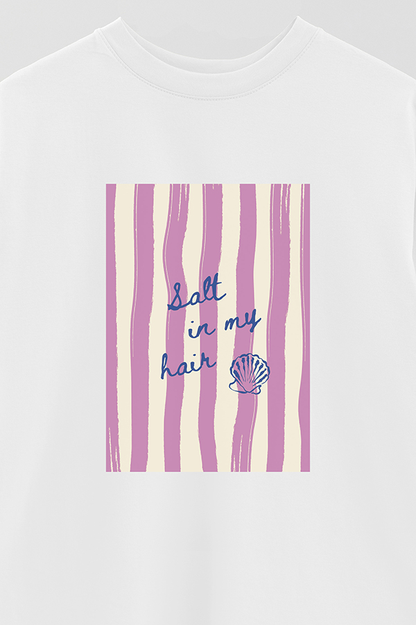 REMERA OVER ESTAMPADA STP SALT IS IN MY HAIR
