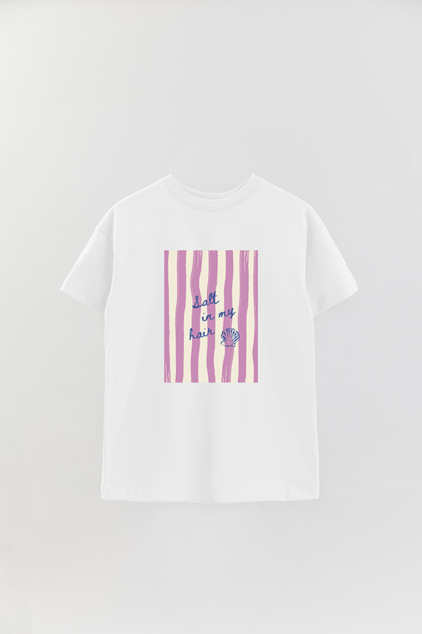 REMERA OVER ESTAMPADA STP SALT IS IN MY HAIR