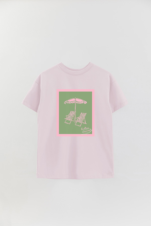 REMERA OVER ESTAMPADA STP OH HEY VACAY